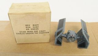 Vintage Kenner Star Wars Die Cast Darth Vader Tie Fighter with Mail Away Box 3