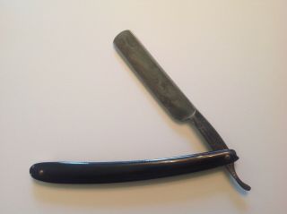 Antique Wade & Butcher Sheffield Straight Razor With Wade & Only Bottom Of Box