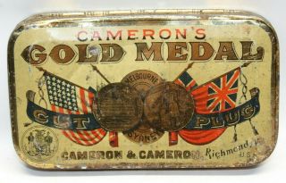 Rare Antique Tobacco Tin - Cameron 