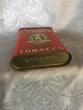 UNION LEADER SMOKING EAGLE TOBACCO METAL TIN PIPE CIGARETTE VINTAGE 1960S 5