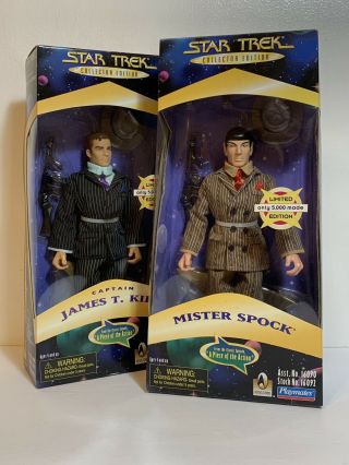 Star Trek Limited Edition Playmates Captain Kirk And Spock Piece Of The Action