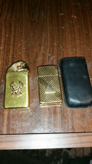 2 Pre - Owned Zippo Lighters