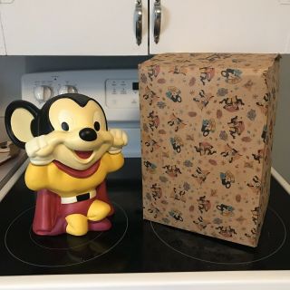 Rare Htf Mighty Mouse 1997 Cookie Jar