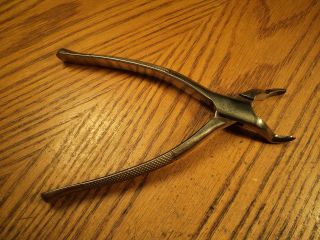 Vintage White Dental Extractor Pliers Tool No.  53 - L - 7 - 3/8 " Hobbies & Crafts