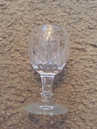 Singapore Airlines Mini Crystal Cordial Wine Shot Glass 4 " Tall
