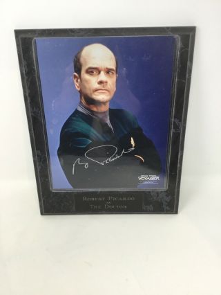 Star Trek Voyager Holographic Doctor Plaque Signed Robert Picardo Autograph