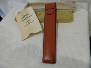 Vintage Micronta Bamboo Slide Rule Made In Japan With Box