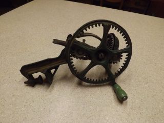 Antique Primitive Reading Hardware Co Apple Peeler Made Only In Reading PA Green 3