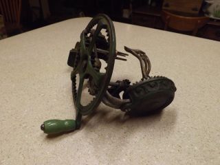 Antique Primitive Reading Hardware Co Apple Peeler Made Only In Reading PA Green 4