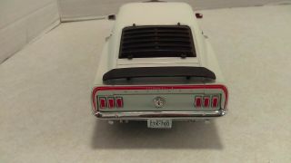 1:18 Ertl 1969 Ford Mustang Mach 1 White With Black Hood Diecast American Muscle 5