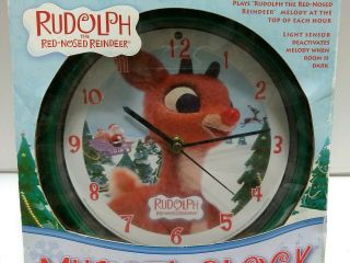 Rudolph The Red Nosed Reindeer Musical Wall Clock