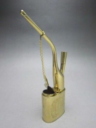 Rare Collectible Handmade Brass God Of Longevity Pipe Smoking Tool