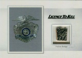James Bond Archives 2016 Relic Card Mr5 Police Badge