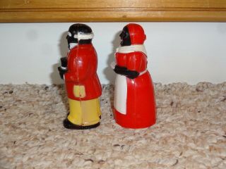 Vintage F & F Mold Die Aunt Jemima Uncle Mose Salt & Pepper Shakers 4
