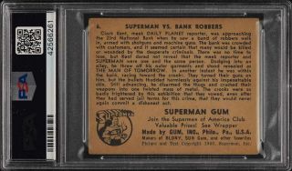 1940 Gum,  Inc.  Superman SETBREAK Superman Vs.  Bank Robbers 6 PSA 4 VGEX (PWCC) 2