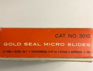 Microscope Glass Slides Vintage Box 3 