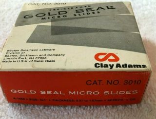 Microscope Glass Slides Vintage Box 3 