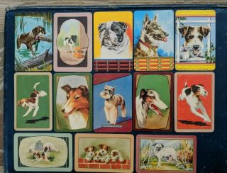 13 Vintage Coles Blank Back Swap Cards All Dogs