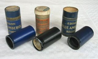 3 X Edison Blue Amberol Cylinder Record Peter Dawson