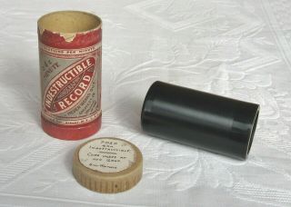 Rare British Indestructible Phonograph Cylinder Record Billy Whitlock