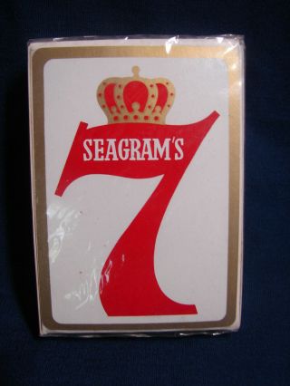 Vintage Pack Promotional Advertising Playing Cards Seagram 