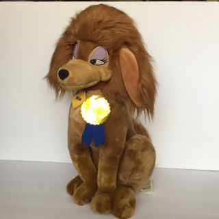 Rare 18 " Rita Plush Dog From Oliver & Company Best Of Show The Disney Store Tags