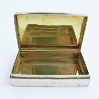 ANTIQUE SILVER PLATED SNUFF BOX WITH GILT INTERIOR,  19TH CENTURY 5