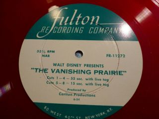 Walt Disney Movie Radio Promo Record Advertising The Vanishing Prairie Preview33