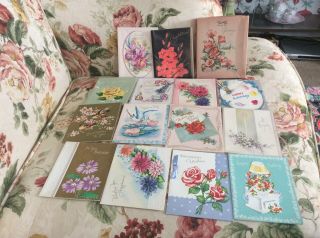 Brand New/old Stock 14 Vintage 1940’s All Occasion Greeting Cards