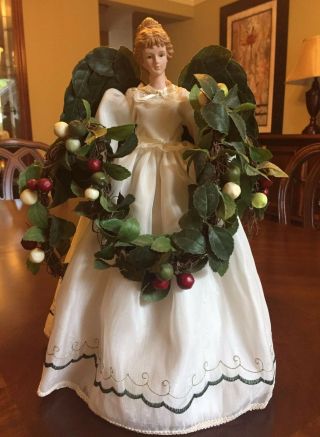 Exclusive Christmas Around The World 16 " Angel On Cone Tree Topper