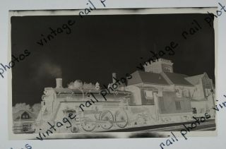 Railroad Negative Photograph Cnr Canadian National Steam 4 - 6 - 2 5611 Stratford On