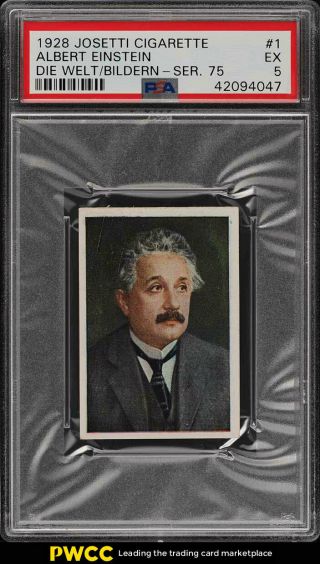 1928 Josetti Die Welt In Bildern Series 75 Albert Einstein 1 Psa 5 Ex (pwcc)