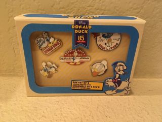 2019 Disney Store Donald Duck 85th Anniversary Pin Set Of 5 Le 1600 In Hand