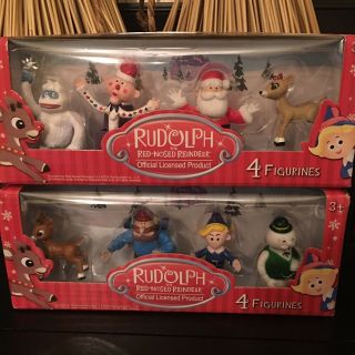 8 Rudolph The Red Nosed Reindeer Figurines Beverly Hills Teddy Bear Co