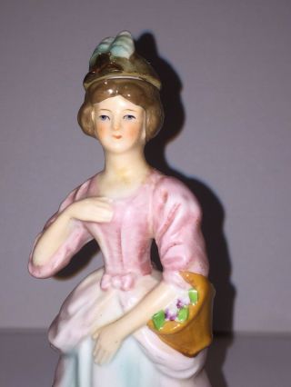 The Fuller Brush Company Vintage Ceramic Leading Lady Cologne Bottle 7 " Tall