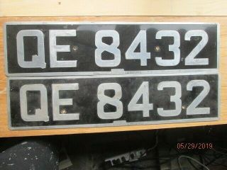 2 Antique/vintage Great Britain License Plates Issued Before 1932