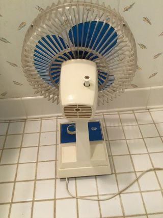 Lakewood Oscillating Fan,  Blue Plastic Blades,  2 Speed 4