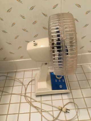 Lakewood Oscillating Fan,  Blue Plastic Blades,  2 Speed 5