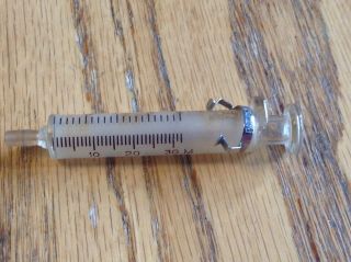 vintage BD Yale Becton Dickinson glass 2&10 cc syringes Acme hypodermic needles 5