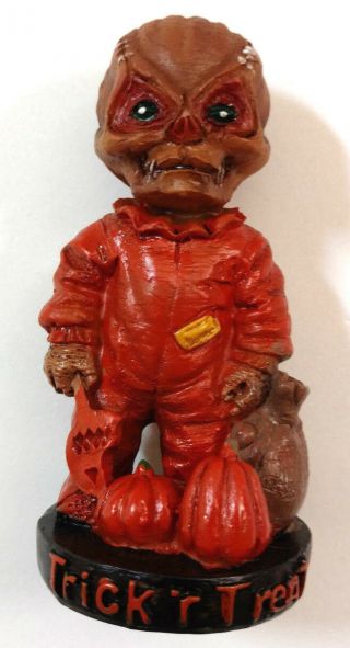 Trick R Treat Sam Unmasked Figure Horror Movie Fright Crate Serial Resin Co