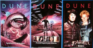 Set Of 3 - Vintage 1984 Dune Movie Poster - 22 " X34 " - Rolled