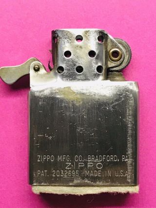 Zippo Pocket Lighter Engraved Sterling Silver 1930’s 40’s Vintage 4