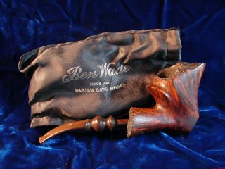 Ben Wade Golden Walnut Hand Made Danish Estate Pipe W Bag