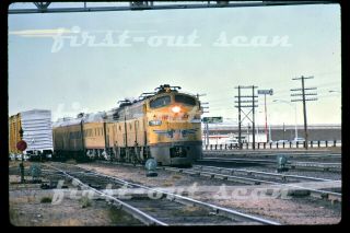 Slide - Union Pacific Up 951 Passenger Action At Cheyenne Wy 1969