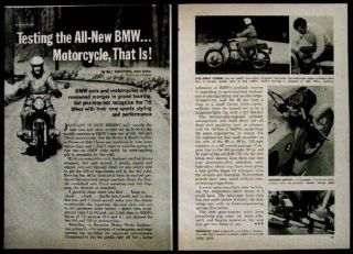 Bmw R60/5 Motorcycle 1970 Road Test Article