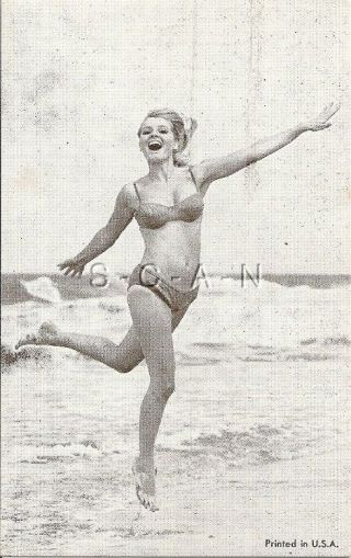 Org Semi Nude 1960s - Large (3.  25 X 5.  5) Pinup Arcade Mutoscope Card - Bikini - 11