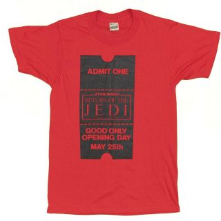1983 Vintage Star Wars Return Jedi Promo T - Shirt Medium/small 80 