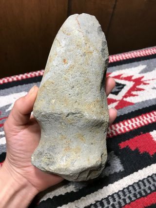 MLC S3512 6 1/2” 3/4 Grooved Stone Axe Artifact Old Relic X Wagle MI OH 5