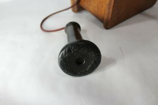 Antique Stromberg Carlson Telephone Oak Wood Hand Crank Wall Phone 5 Bar As - Is 8