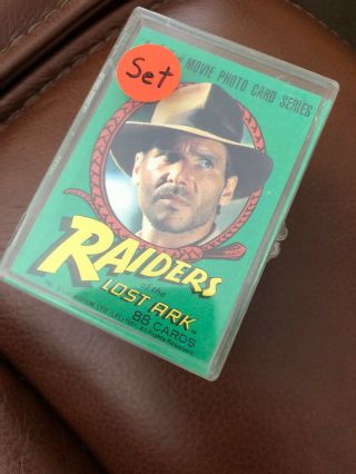 1981 Topps Raiders Of The Lost Ark Trading Card Set Of 88 Cards -